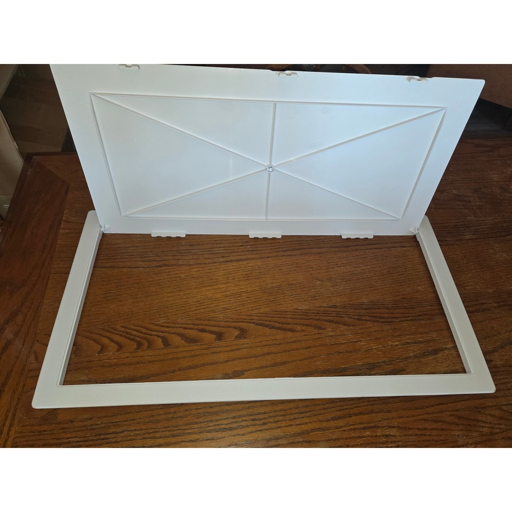 White Plastic Hinged Access Panel Wall Ceiling Service Door 31x17